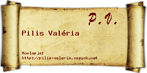 Pilis Valéria névjegykártya