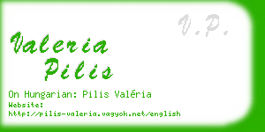valeria pilis business card