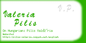 valeria pilis business card